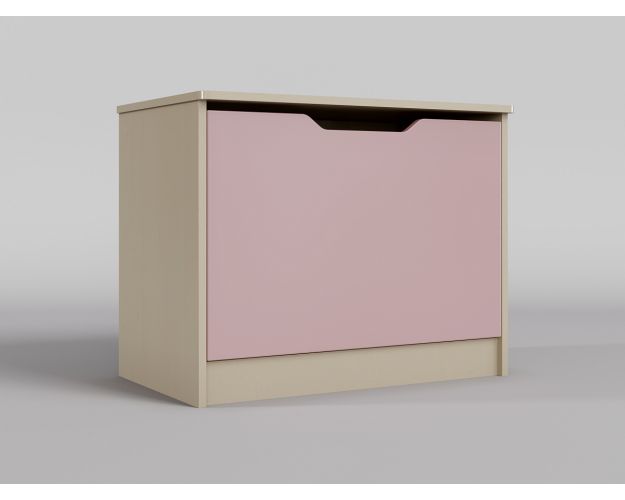 Ящик для игрушек Грэйси (Розовый/корпус Клен)
