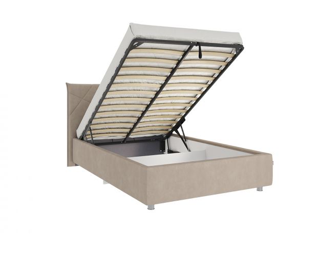 Кровать с подъёмным механизмом 1200 Квест медовый (велюр)