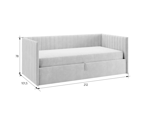 Кровать-софа Твикс мята (велюр)