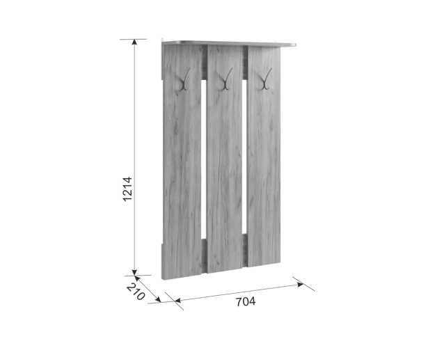 Вешалка Реал 1 белый