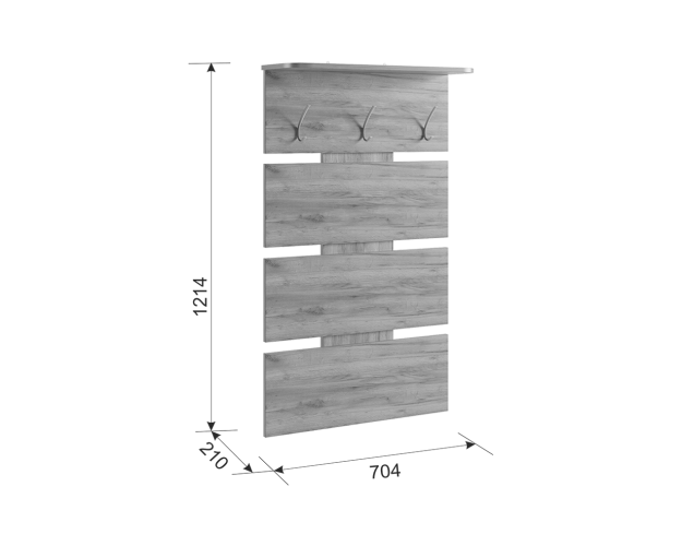 Вешалка Реал 2 белый